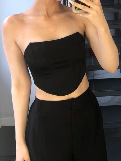 Sweetheart Neckline Cropped Corset